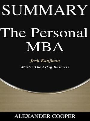 cover image of Summary of the Personal  MBA